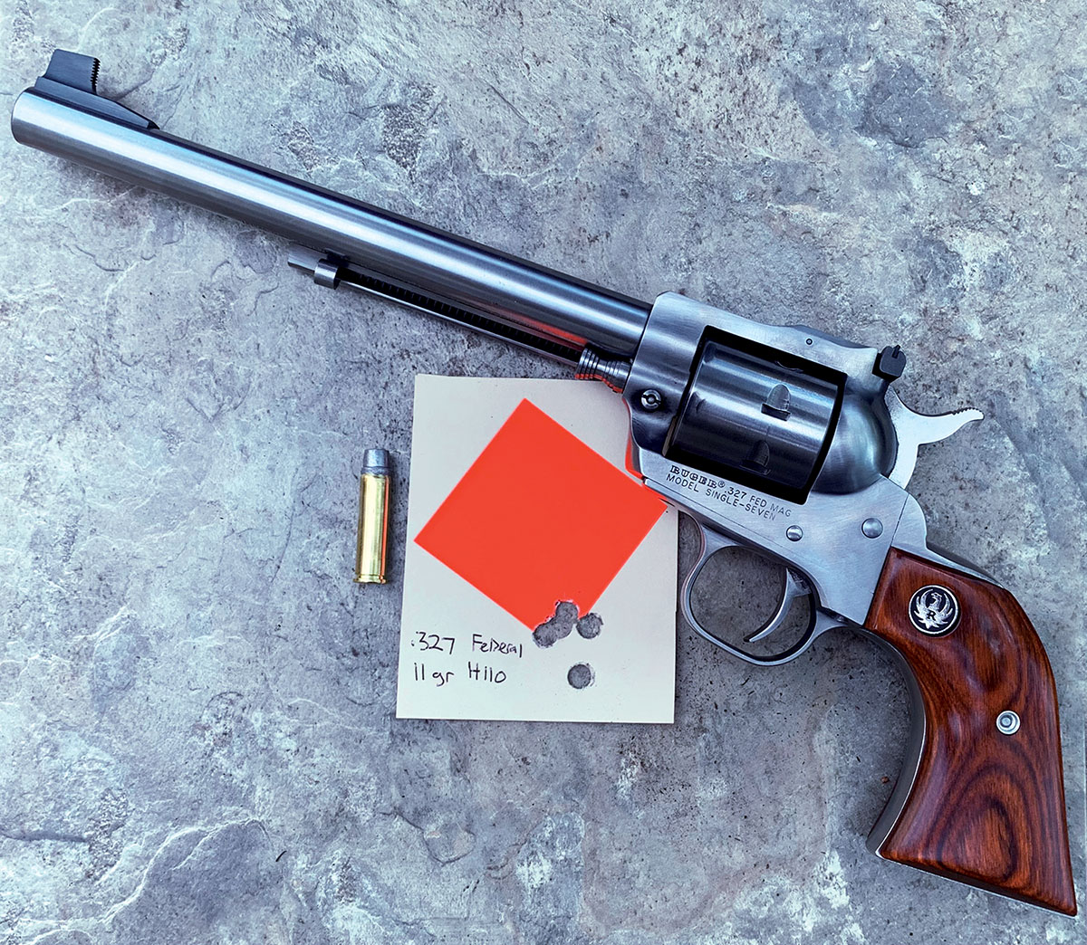 The 7.5-inch barrel of the Single-Seven makes it a fine shooter.